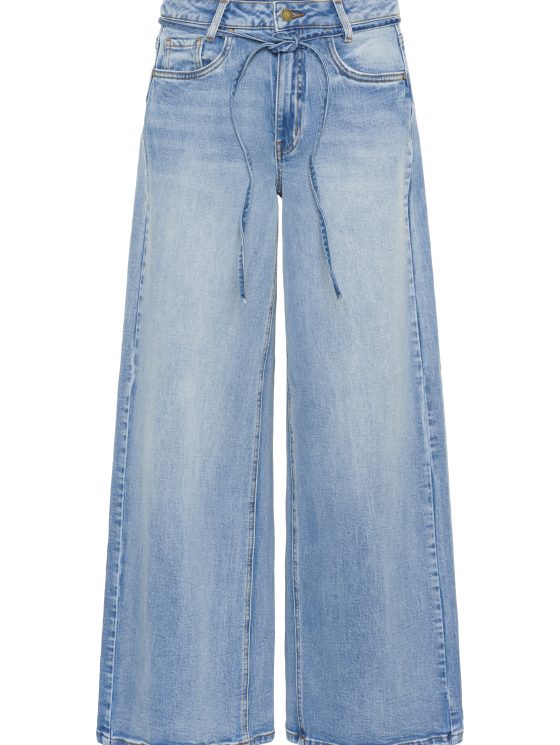 My Essential Wardrobe Jeans Karo 144 Mid X-Wide Broek L34 light blue wash