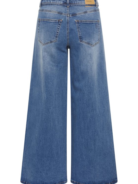 My Essential Wardrobe Jeans Karo 144 Mid X-Wide Broek L34 medium blue wash - Afbeelding 5