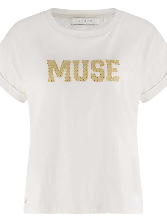Nukus Lou Shirt offwhite gold - Afbeelding 4