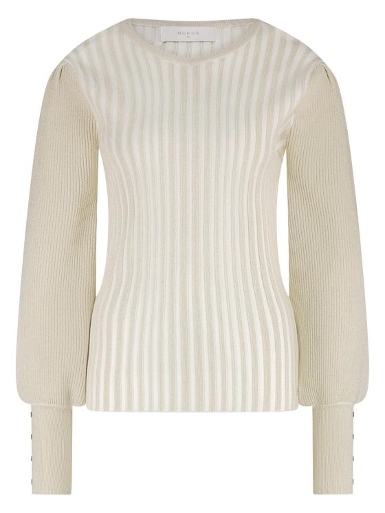 Nukus Mulberry Pullover Lurex off white - Afbeelding 6