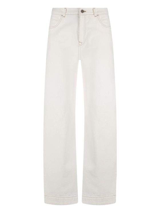 Nukus Abby Broek Denim Embroidery off white - Afbeelding 6
