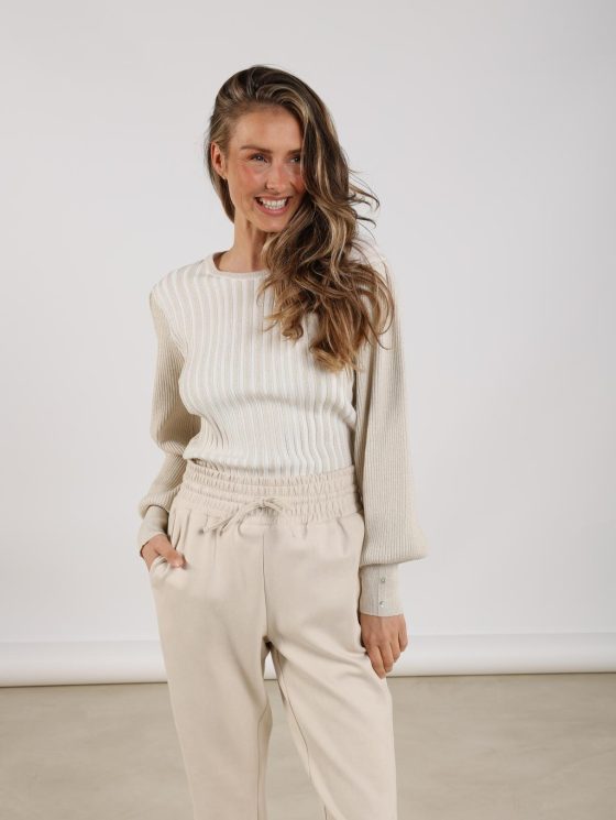 Nukus Mulberry Pullover Lurex off white - Afbeelding 2