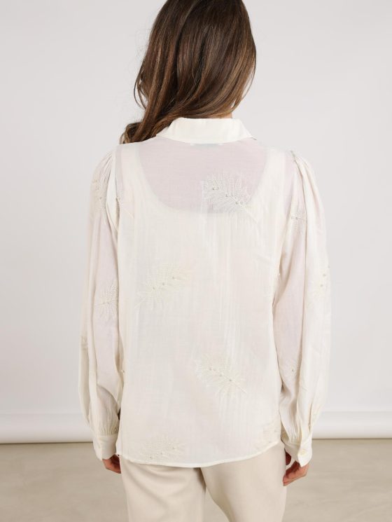 Nukus Milanova Blouse off white - Afbeelding 4