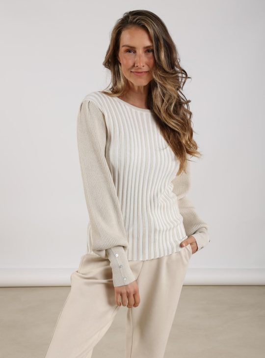 Nukus Mulberry Pullover Lurex off white