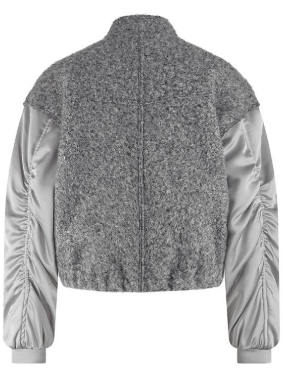 Nukus Baltimore Jacket Satin light grey - Afbeelding 4