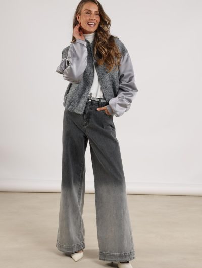 Nukus Baltimore Jacket Satin light grey