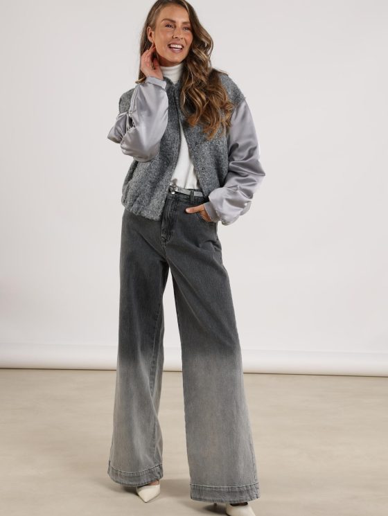 Nukus Baltimore Jacket Satin light grey