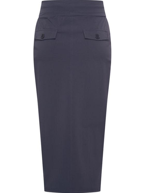 Mi Piace Travelstof Halflange Rok donkerblauw 202424 - Afbeelding 3