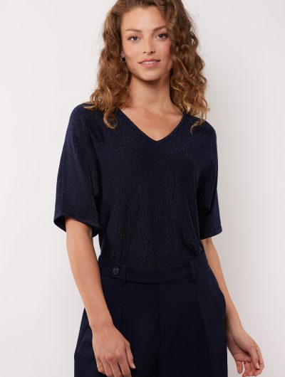 G-maxx Edlin Knit Top eclipse blauw