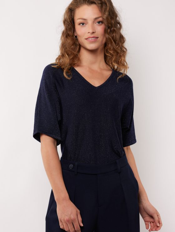 G-maxx Edlin Knit Top eclipse blauw