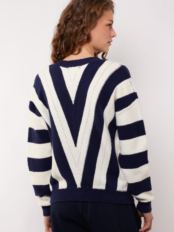 G-maxx Rekha Knit Pullover eclipse/offwhite - Afbeelding 2