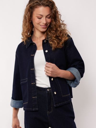 G-maxx Shalom Jeans Jacket dark denim