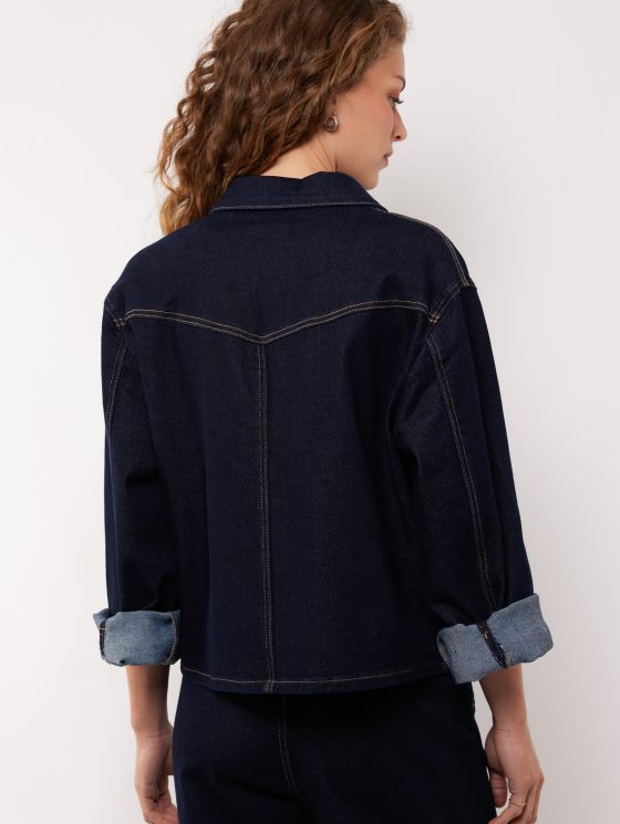 G-maxx Shalom Jeans Jacket dark denim - Afbeelding 2