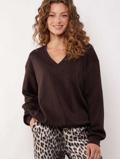 G-maxx Salma Sweater dark chocolate