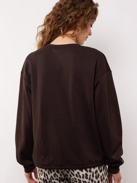 G-maxx Salma Sweater dark chocolate - Afbeelding 3