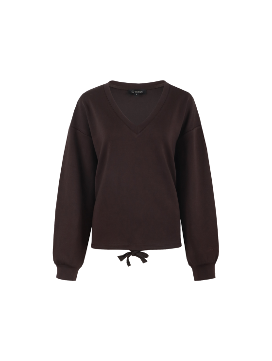 G-maxx Salma Sweater dark chocolate - Afbeelding 4