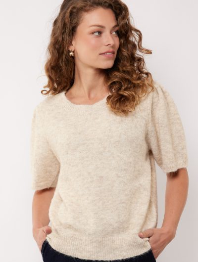 G-maxx Octavia Knit Top wood ash