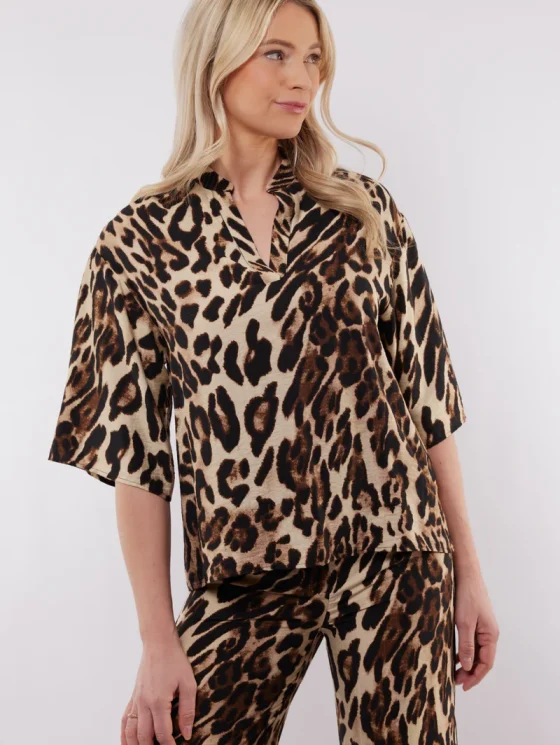 C&S Barra Top offwhite zwart - Afbeelding 3