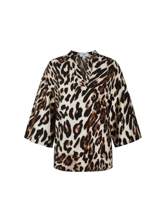 C&S Barra Top offwhite zwart - Afbeelding 6