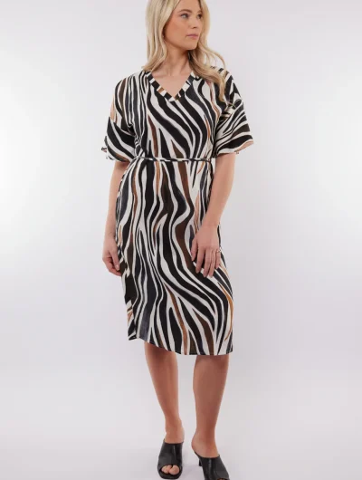 C&S Puerto Rico Jurk offwhite / tiger eye