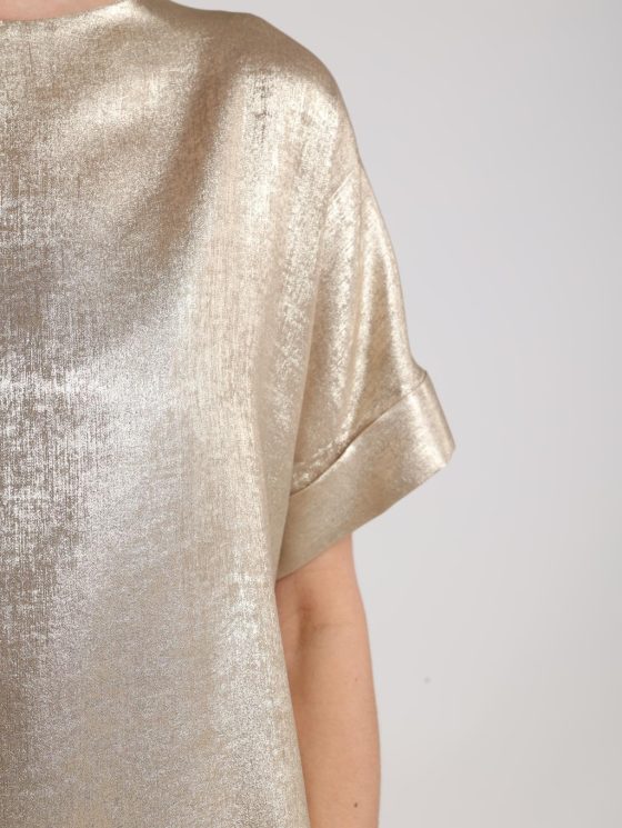 Nukus Irene Top Shiny goud - Afbeelding 4
