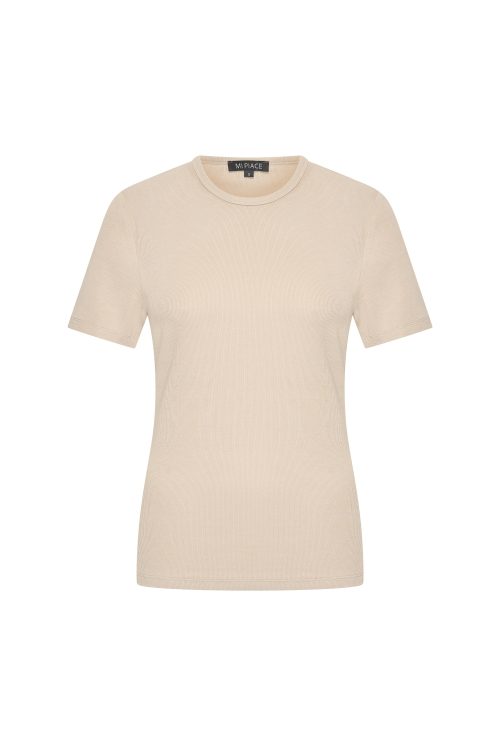 Mi Piace Basic T-shirt beige 2020056 - Afbeelding 4