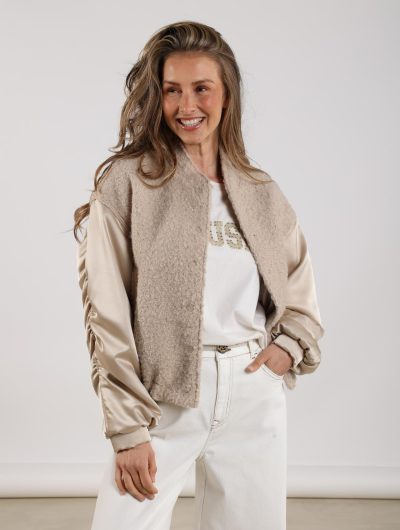Nukus Baltimore Jacket Satin zand