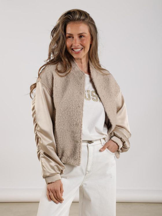 Nukus Baltimore Jacket Satin zand