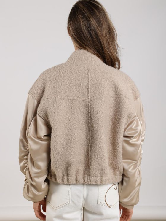Nukus Baltimore Jacket Satin zand - Afbeelding 3