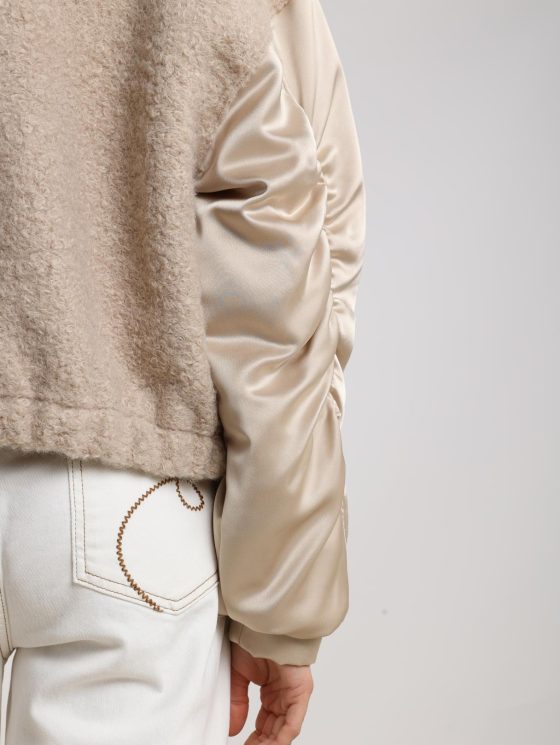 Nukus Baltimore Jacket Satin zand - Afbeelding 5