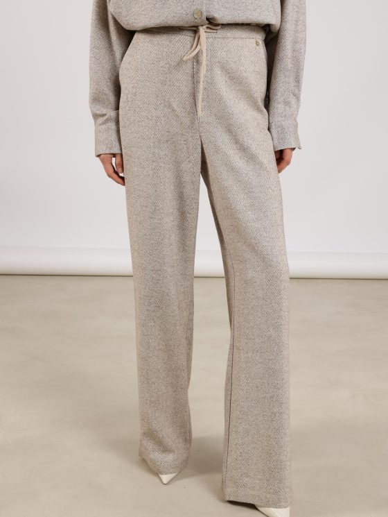 Nukus Vera Broek Strass zand - Afbeelding 5