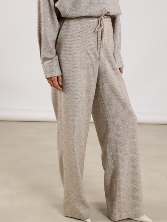 Nukus Vera Broek Strass zand - Afbeelding 6