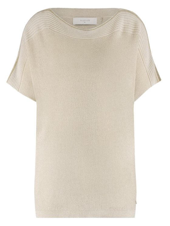 Nukus Merla Top Lurex zand - Afbeelding 6