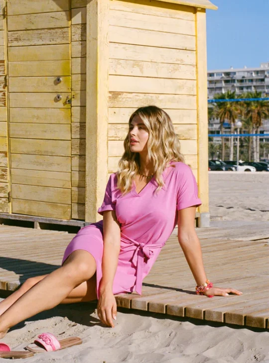C&S Ferrol Jurk super pink