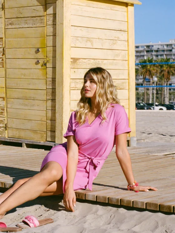 C&S Ferrol Jurk super pink
