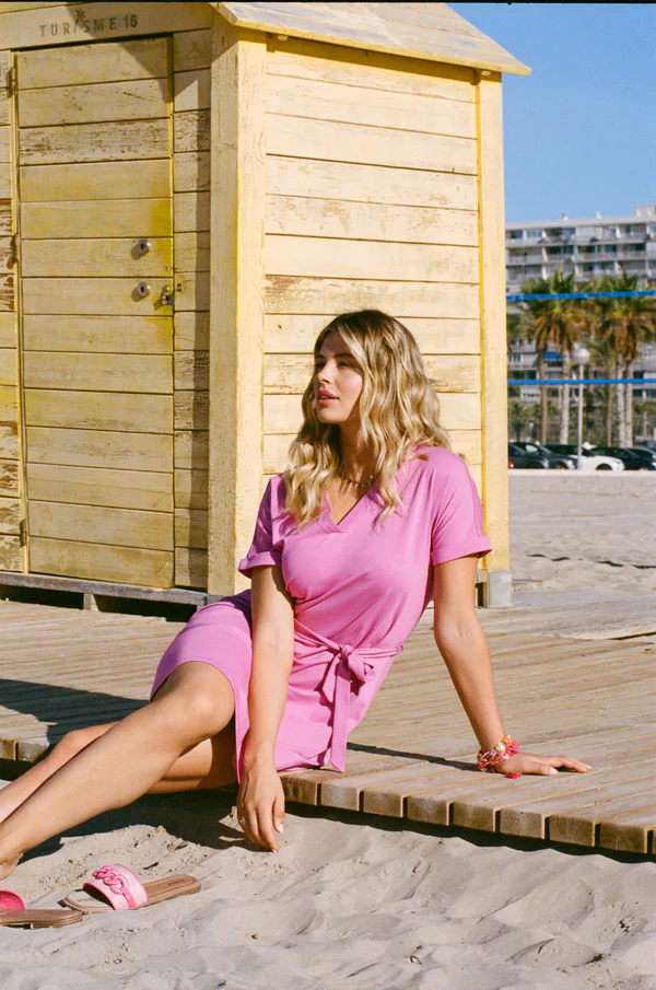 C&S Ferrol Jurk super pink