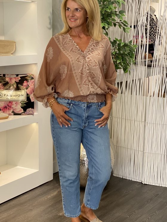 Tan Fashion Blouse mocca - Afbeelding 2