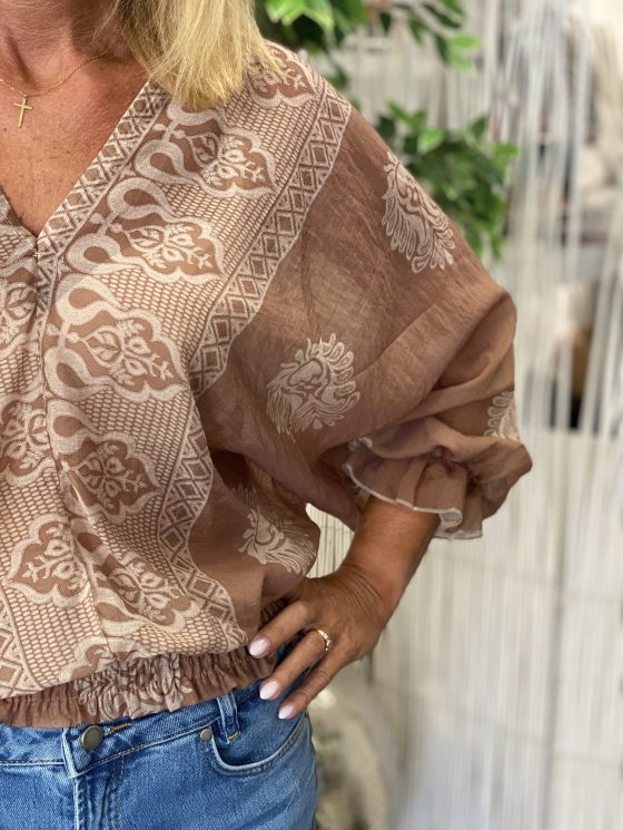 Tan Fashion Blouse mocca - Afbeelding 3