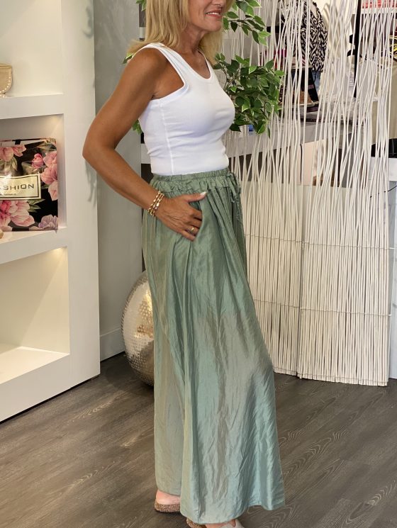 Tan Fashion Extra Wijde Broek zeegroen - Afbeelding 3