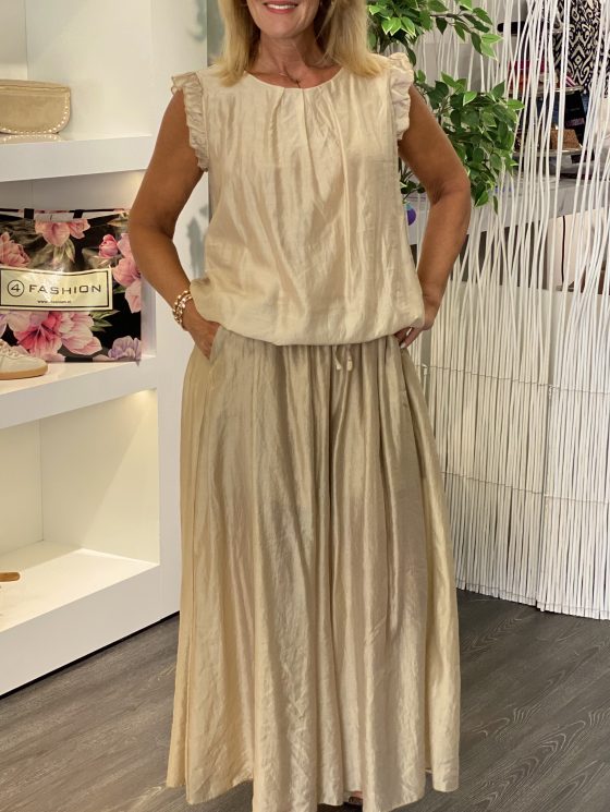 Tan Fashion Extra Wijde Broek goud - Afbeelding 2
