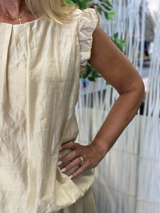 Tan Fashion Mouwloze Top goud - Afbeelding 3