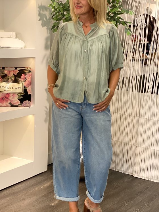 Tan Fashion Blouse zeegroen - Afbeelding 2