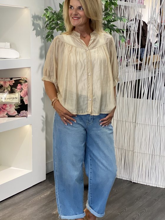Tan Fashion Blouse goud - Afbeelding 2