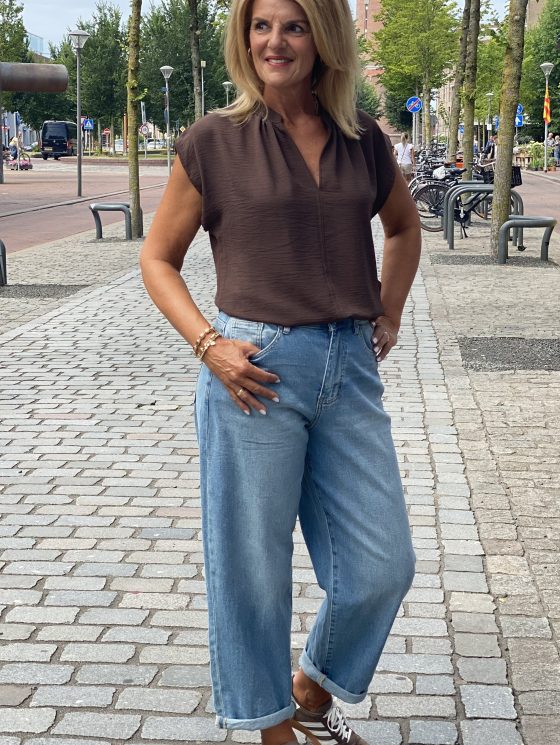 Fashion Shirt bruin - Afbeelding 2