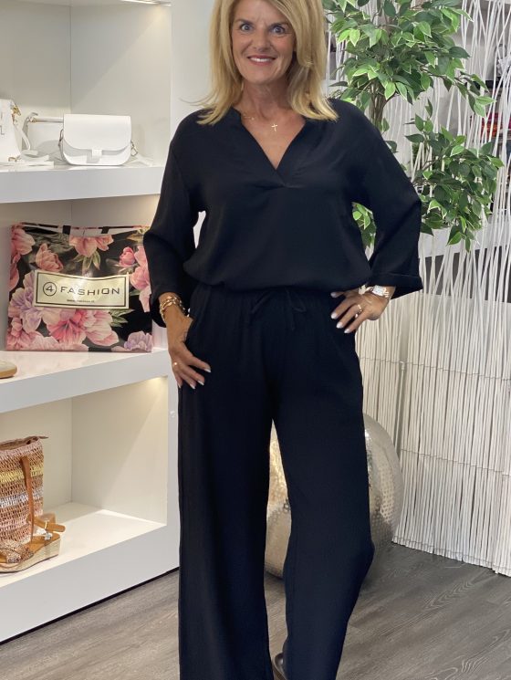 Freequent Laguna Broek zwart - Afbeelding 2