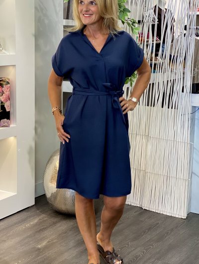 Chastar Jurk denim blauw