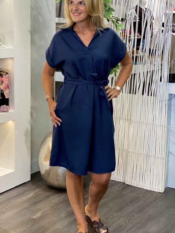 Chastar Jurk denim blauw