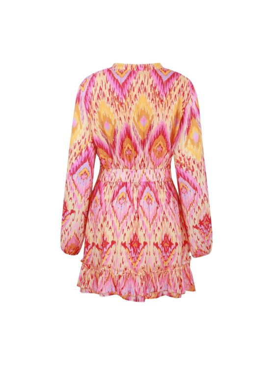 C&S Napels Jurk super pink / color mix - Afbeelding 2