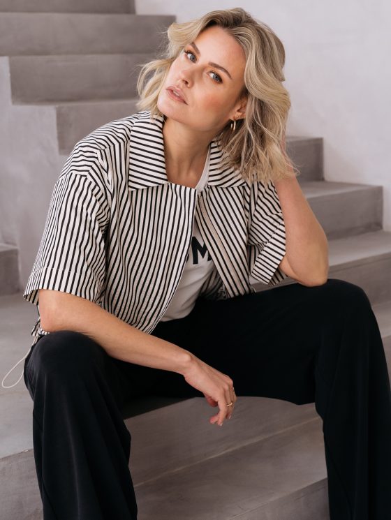 Maicazz Perrin Top antraciet offwhite - Afbeelding 2