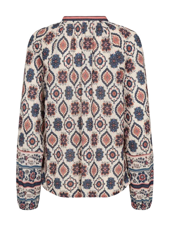 Freequent Nomes Blouse moonbeam w. baked apple - Afbeelding 6